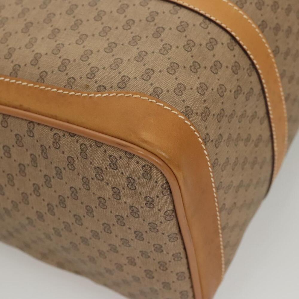 GUCCI Micro GG Supreme Hand Bag Pvc Beige Gold - Picture 10 of 16
